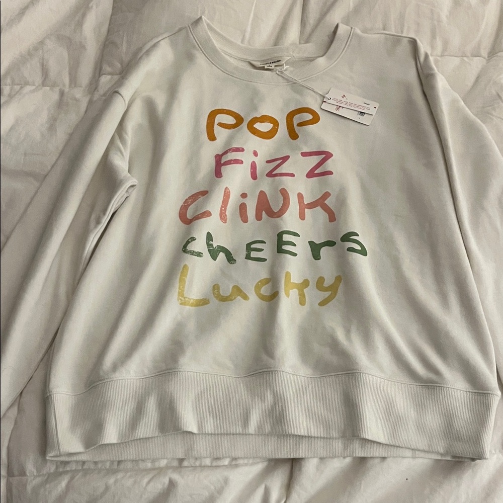 Lucky Brand Women’s Multicolor Graphic Sweatshirt NWT